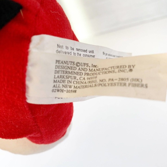 Peanuts Valentine's Day Sitting Devil Snoopy with Heart Plush Stuffed Animal Toy - Picture 2 of 9